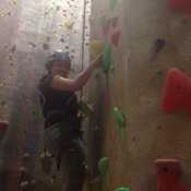 Indoor rock climbing 