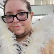 The start of my Hawks cosplay. So fluffy!