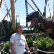 Cedar Point with Dinosaurs.