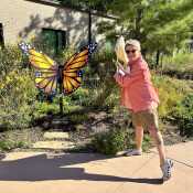 Catching monarchs at the Houston Arboretum!