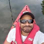 Fishing and kayaking