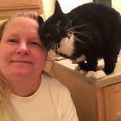 Me and one of my cats