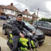 I used to ride a motorbike and would love to get another but for now I’m leaning to drive and past my driving test