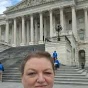 At Capital Hill to advocate got brain cancer research and awareness with national brain tumor society