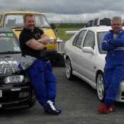 Cousin on left,  fun day on anglesey