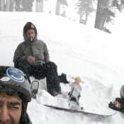 Blizzard ridin pow in Tahoe