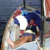 Sleeping in a boat bliss
