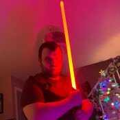 Got a light saber for Christmas felt cool