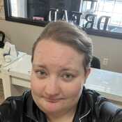 Getting my hair done for my sisters wedding.