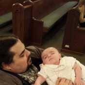 My nephew and I at his baptism