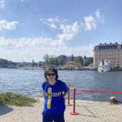 I love to travel! This is me while I was in Stockholm Sweden