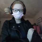 The reason why I'm wearing a mask is because of not only the covid situations, but it's because my d
