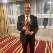 Winner of home internationals squash masters